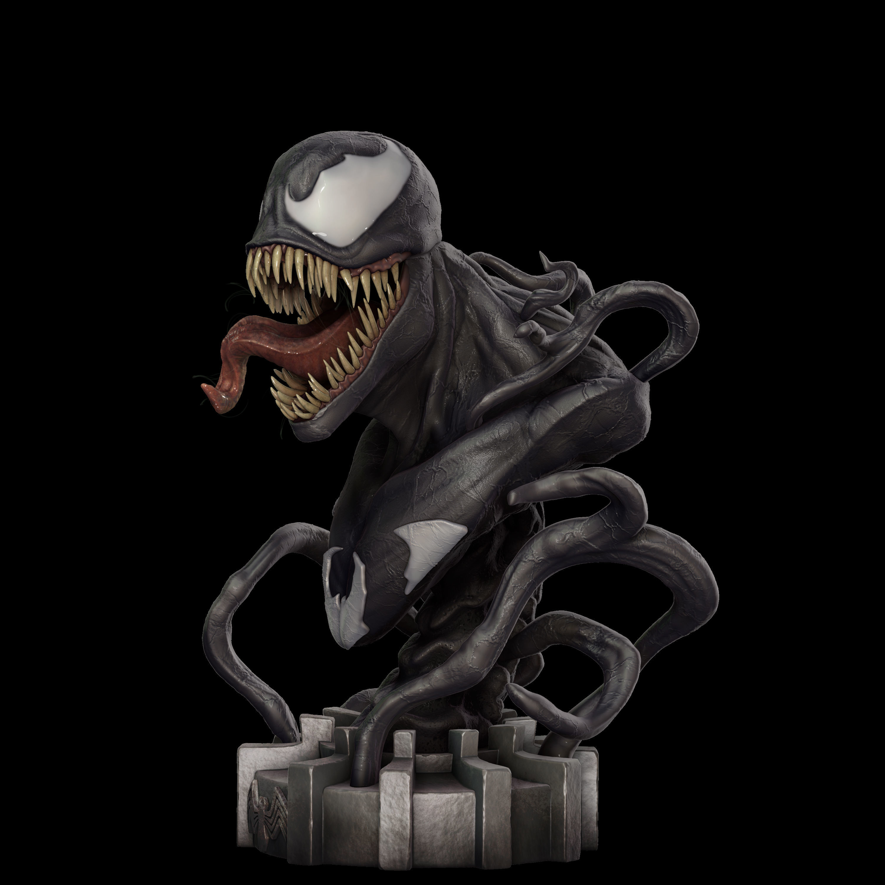Venom Marvel 3D print model_3