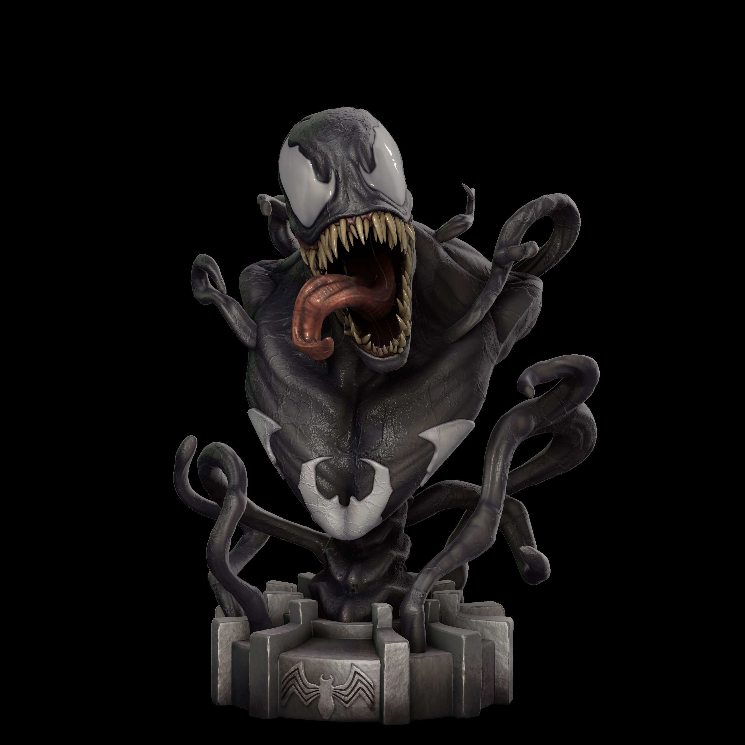 Venom Marvel 3D print model_2