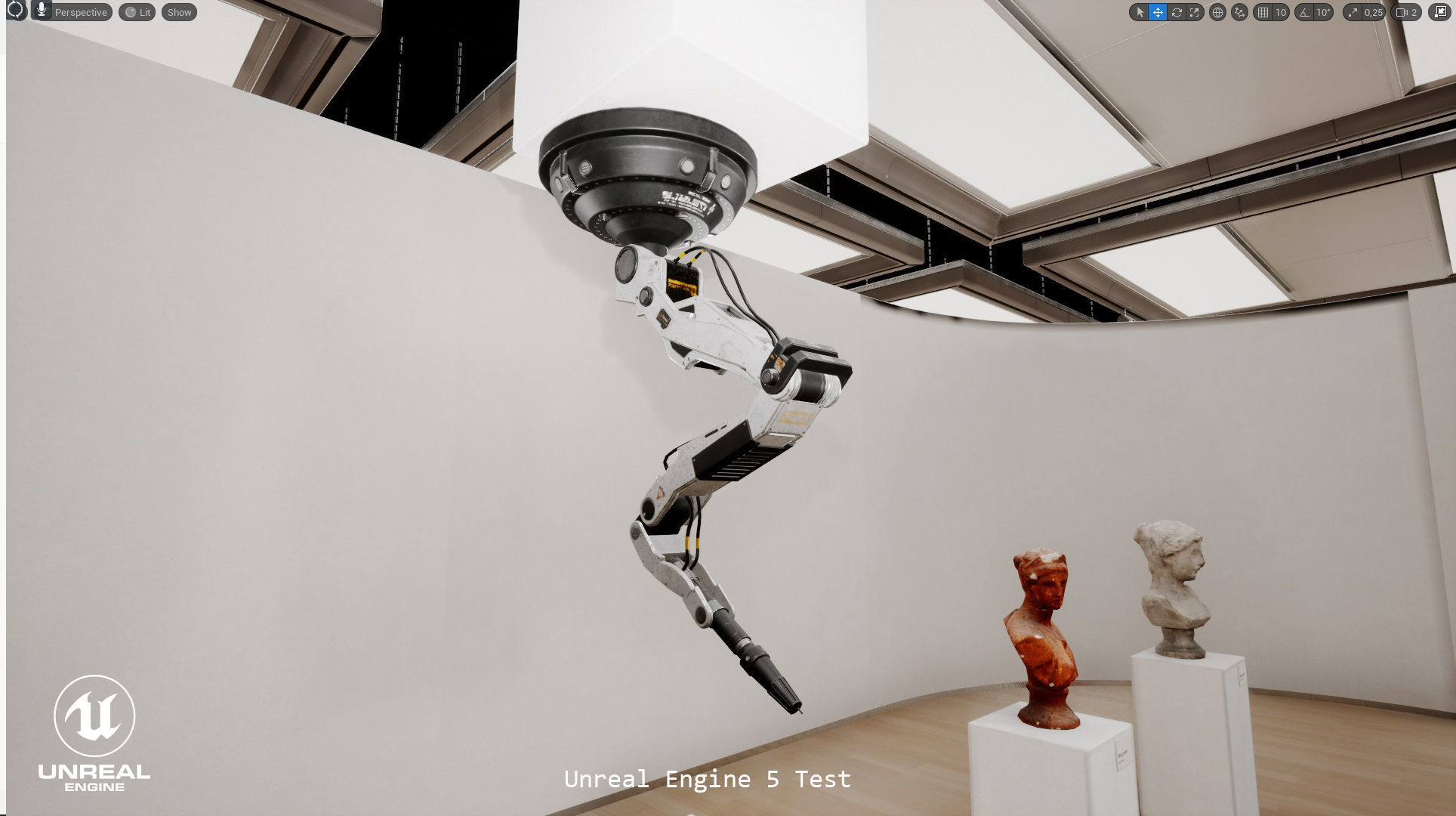 Sci-Fi Robot Arm Low-poly 3D model_6