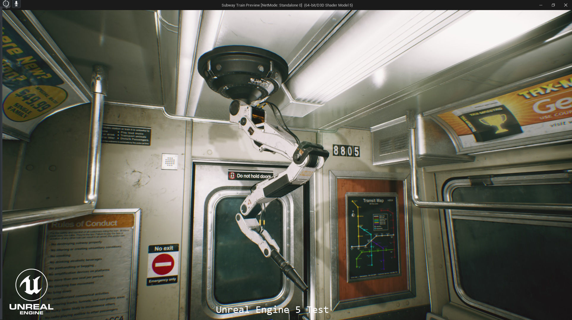 Sci-Fi Robot Arm Low-poly 3D model_3