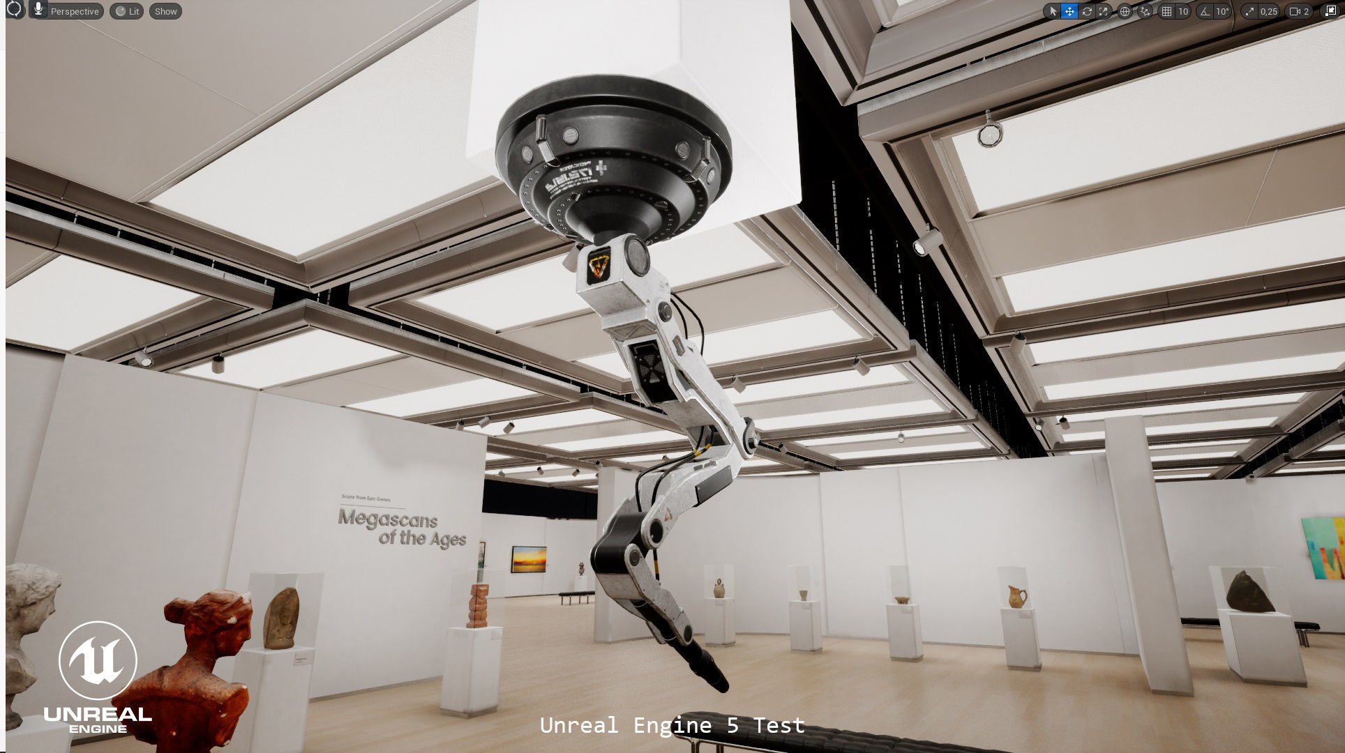 Sci-Fi Robot Arm Low-poly 3D model_7