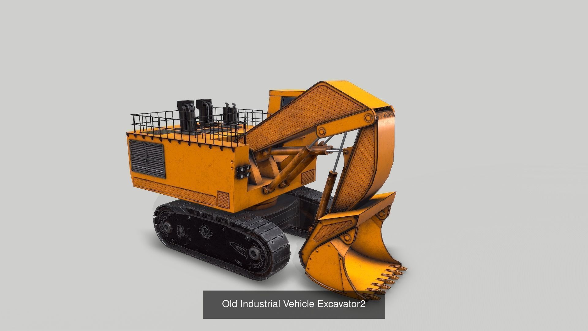 Old Construction and Mining Machines 3D Model Collection_14