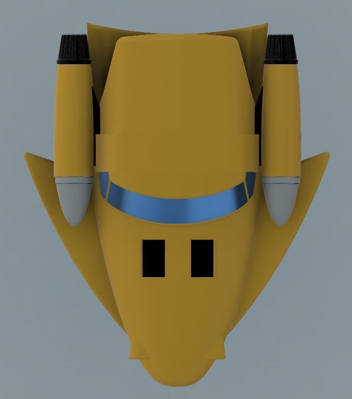 Getta robot Getter Bear Getter Machine Musashi 3D print model_7