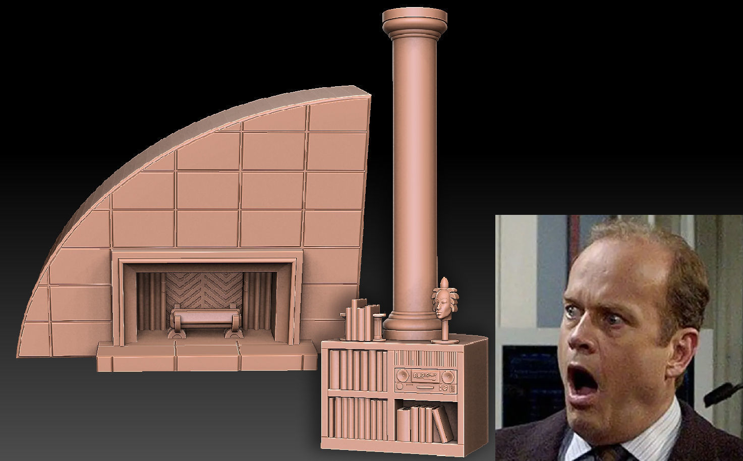 Sit Com Set 3D print model_21