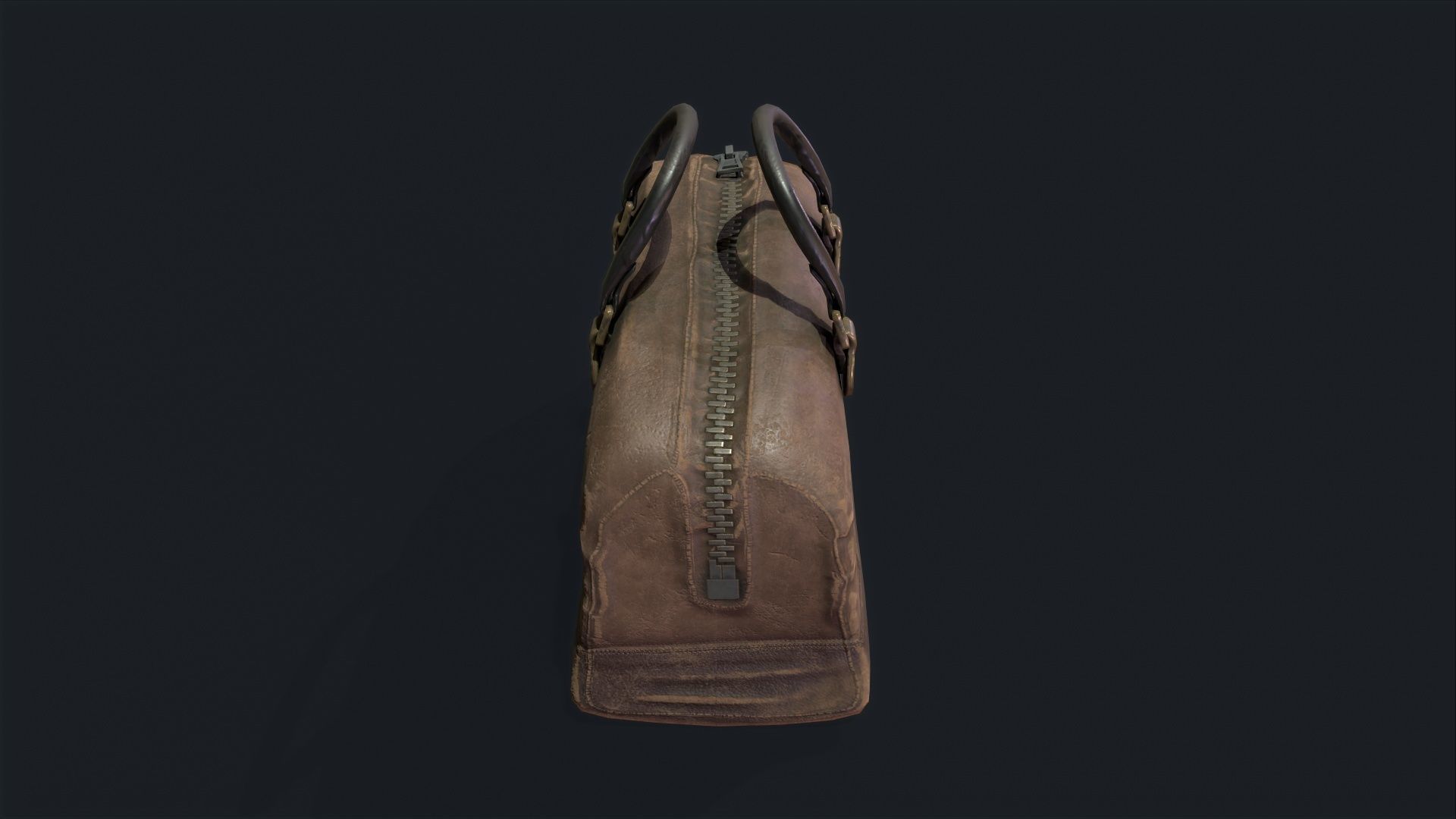 retro HandBag Low-poly 3D model_1