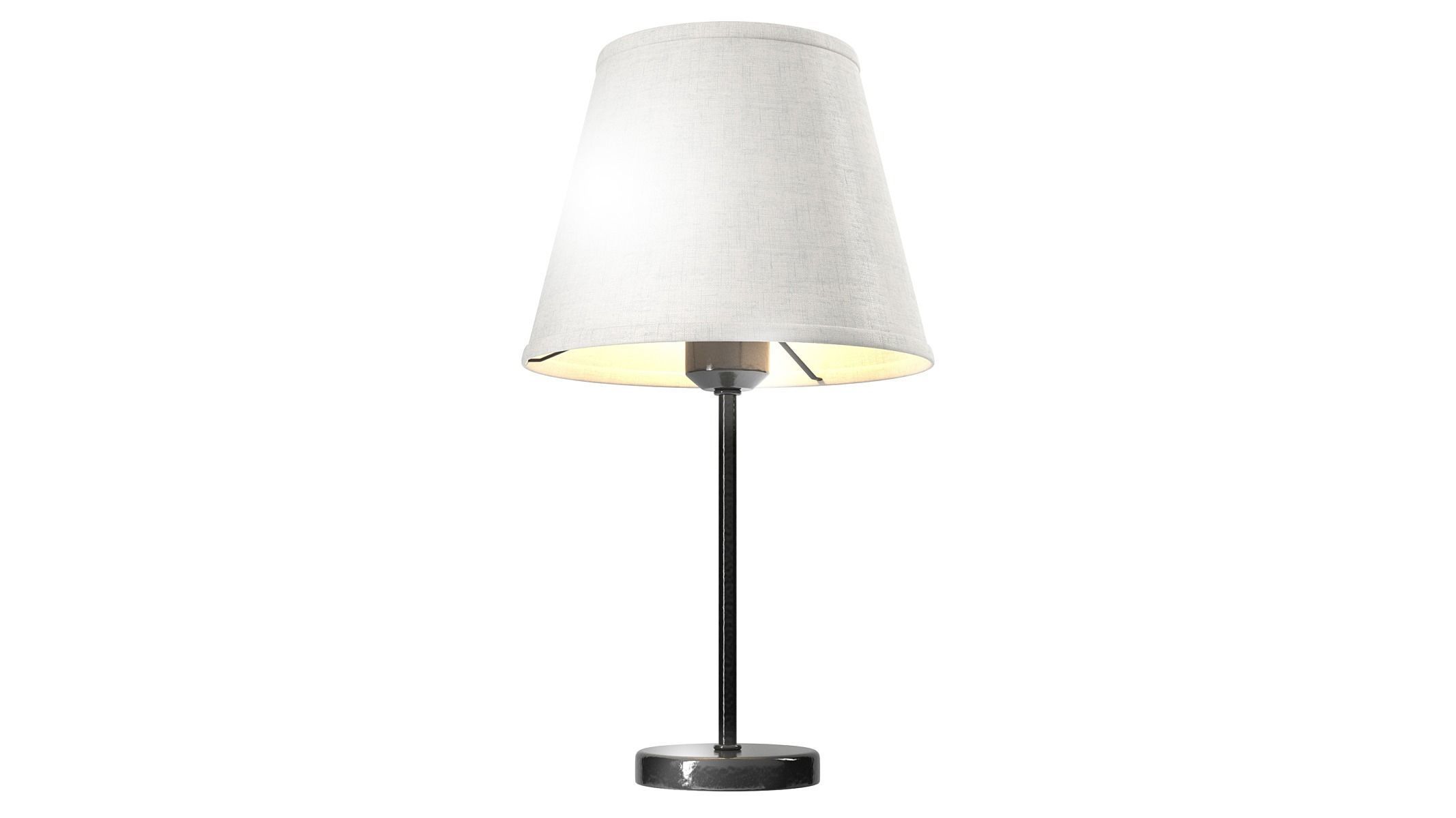 Allory Metal Table Lamp Low-poly 3D model_2
