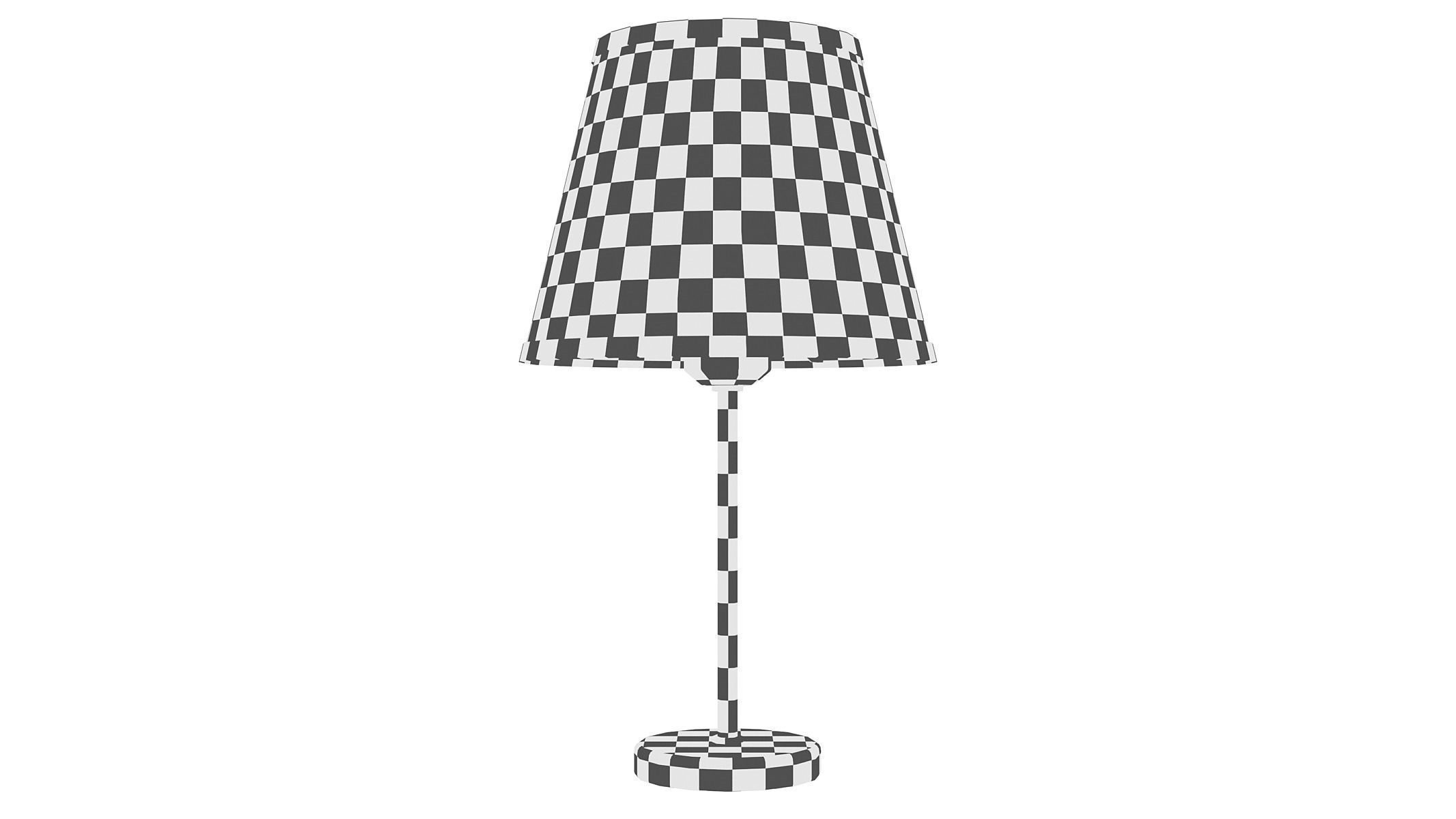 Allory Metal Table Lamp Low-poly 3D model_5