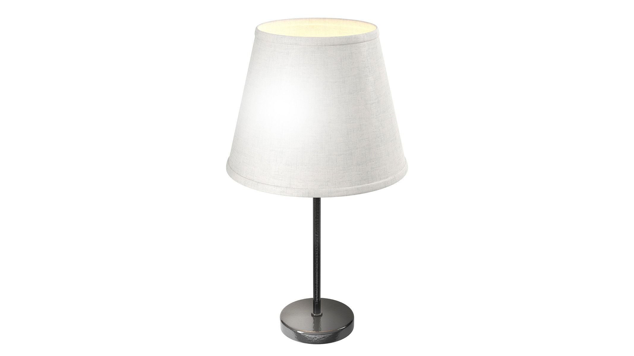 Allory Metal Table Lamp Low-poly 3D model_1