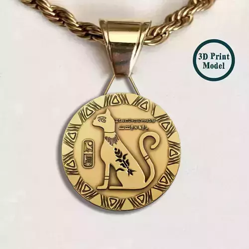 Pharaonic Cat Pendant Ancient Necklaces Pharaonic jewelry