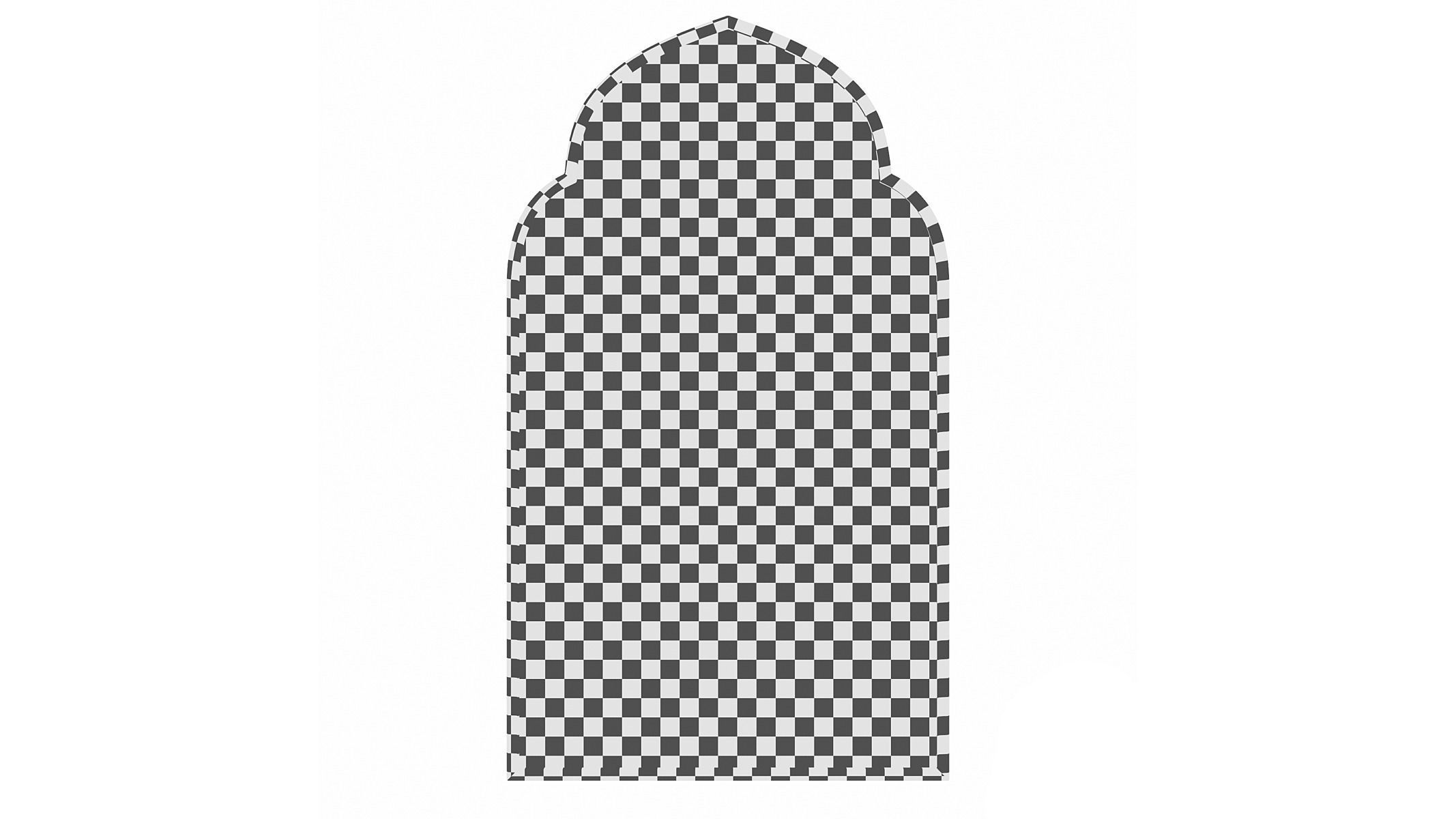 Amelia Modern - Contemporary Accent Mirror Low-poly 3D model_2