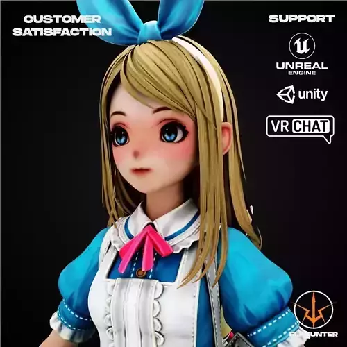 EXCLUSIVE ELF HUNTER EDITION RIGGED CHARACTER DWARF WAITER