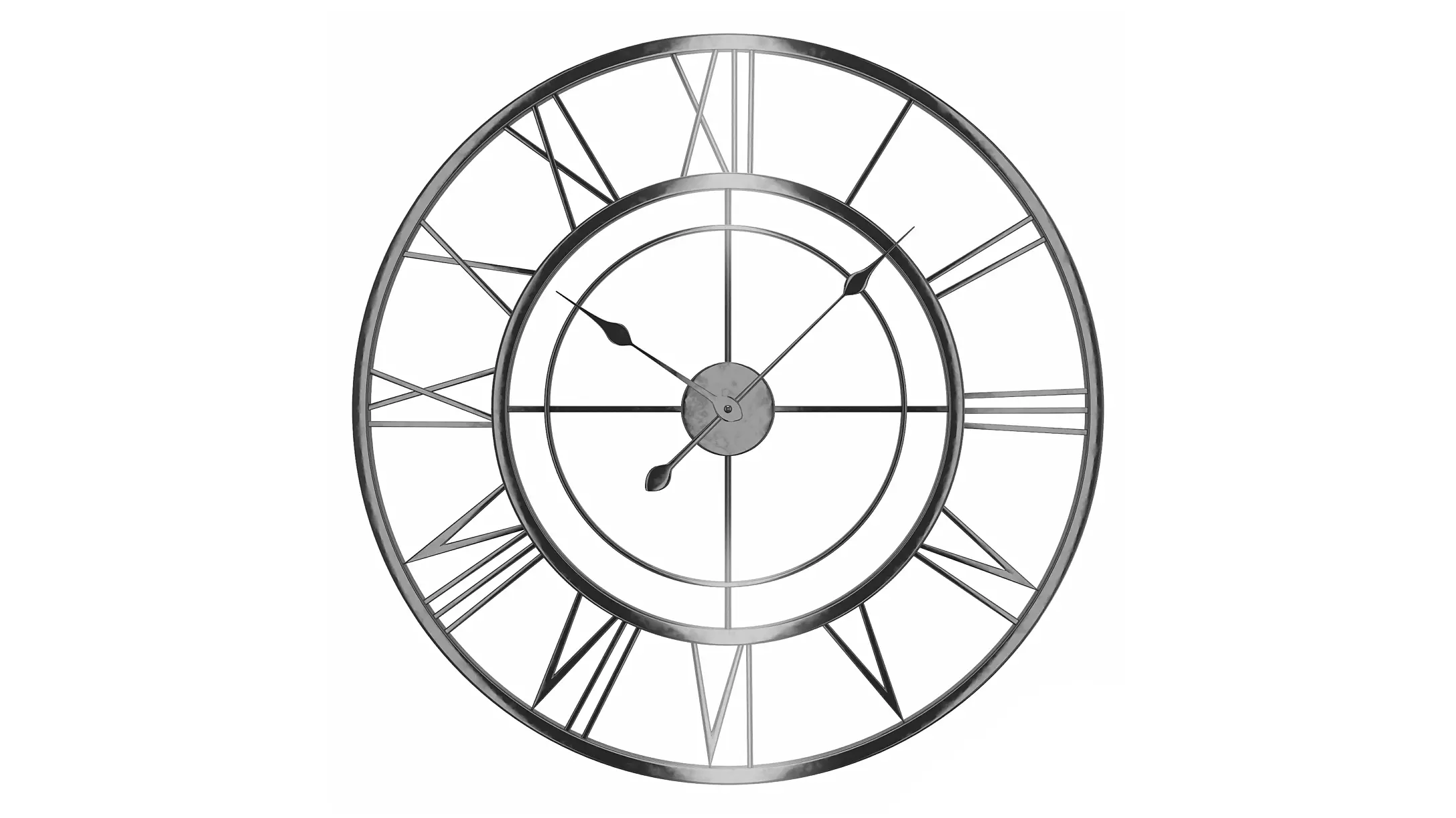 Balliol Wall Clock GZ-C1002 Low-poly 3D model_0