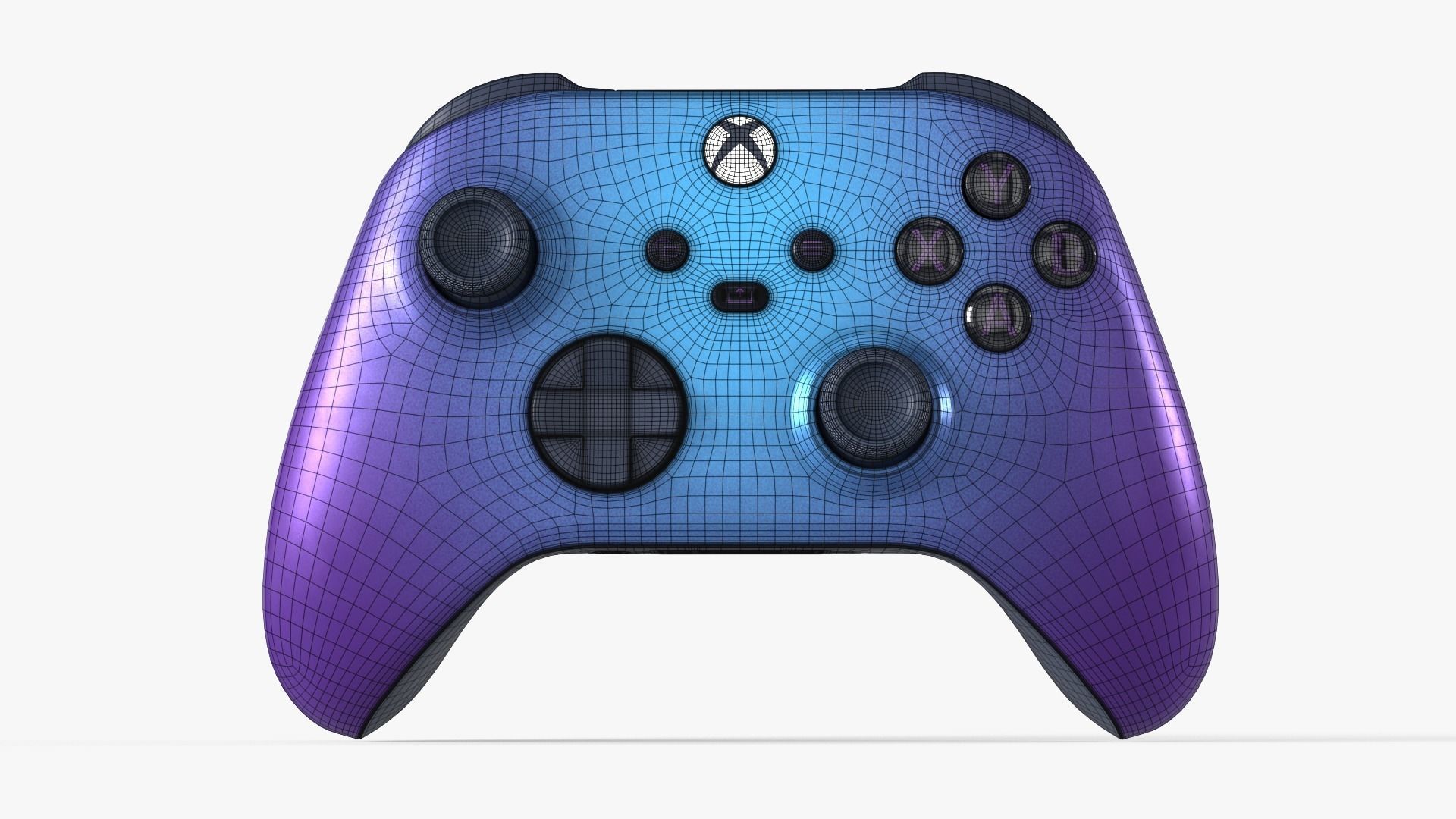 Xbox Controller Stellar Shift Low-poly 3D model_5