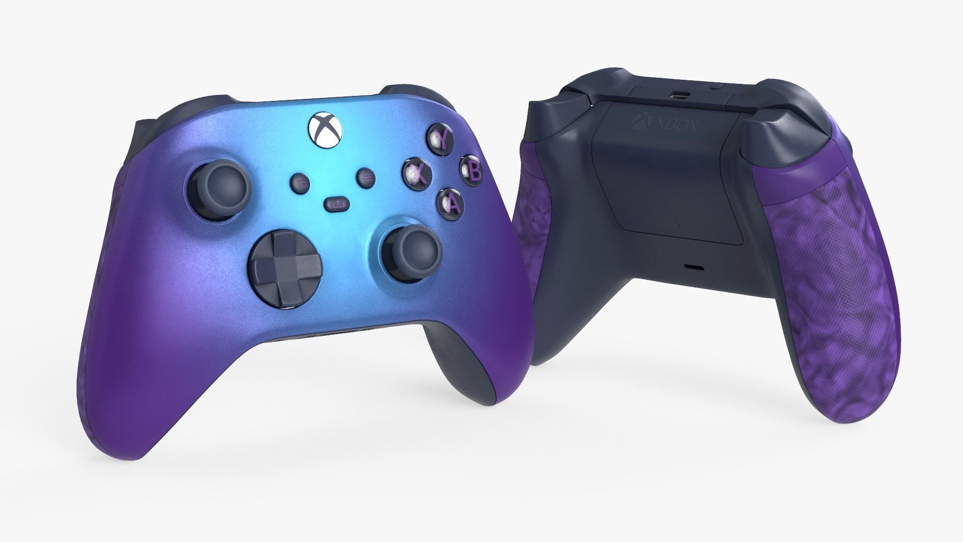 Xbox Controller Stellar Shift Low-poly 3D model_1