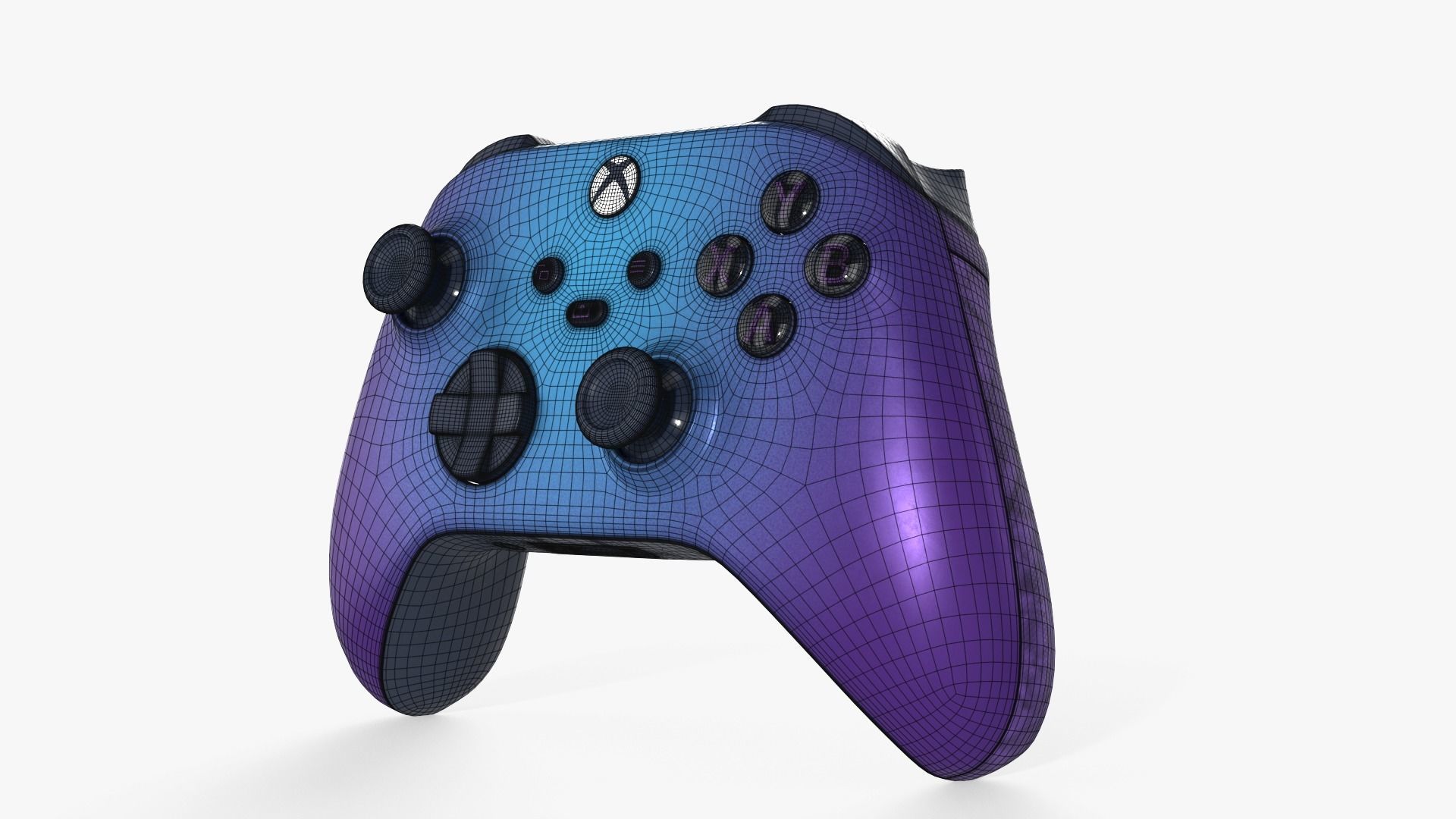 Xbox Controller Stellar Shift Low-poly 3D model_6
