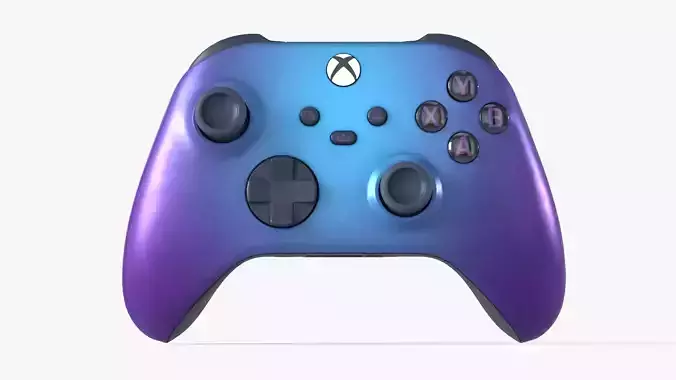 Xbox Controller Stellar Shift Low-poly 3D model