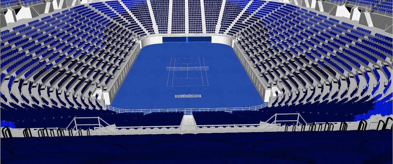 Rod Laver Arena Low-poly 3D model_5