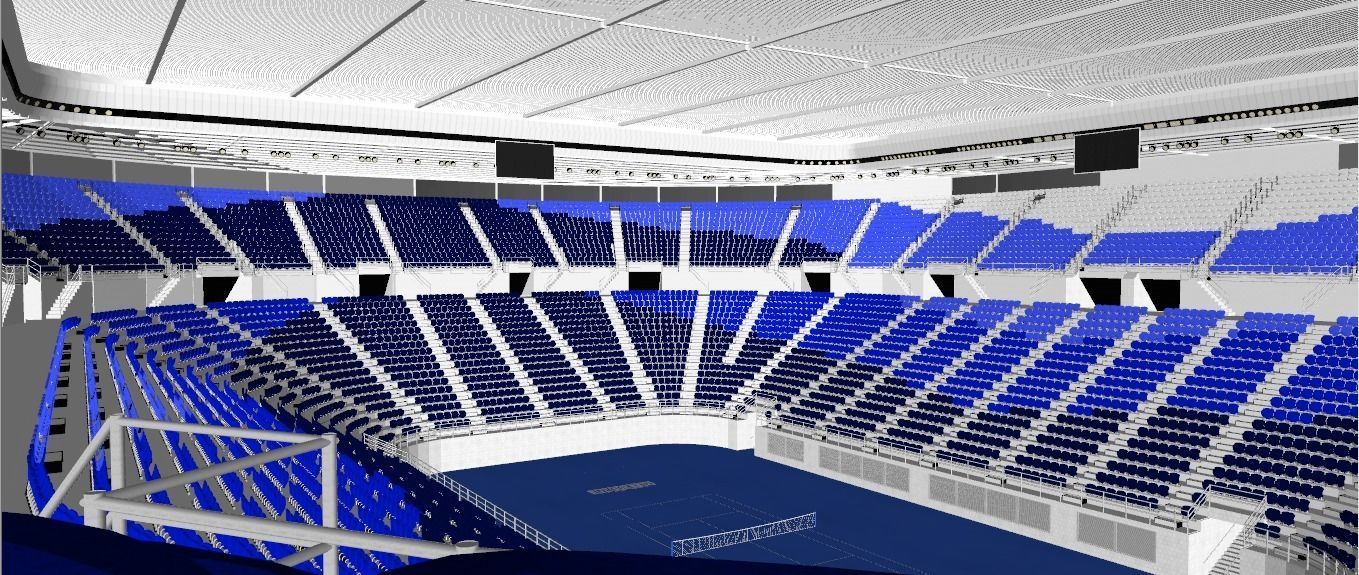 Rod Laver Arena Low-poly 3D model_1