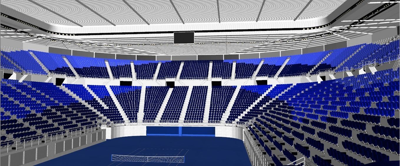 Rod Laver Arena Low-poly 3D model_9