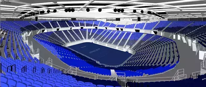 Rod Laver Arena Low-poly 3D model