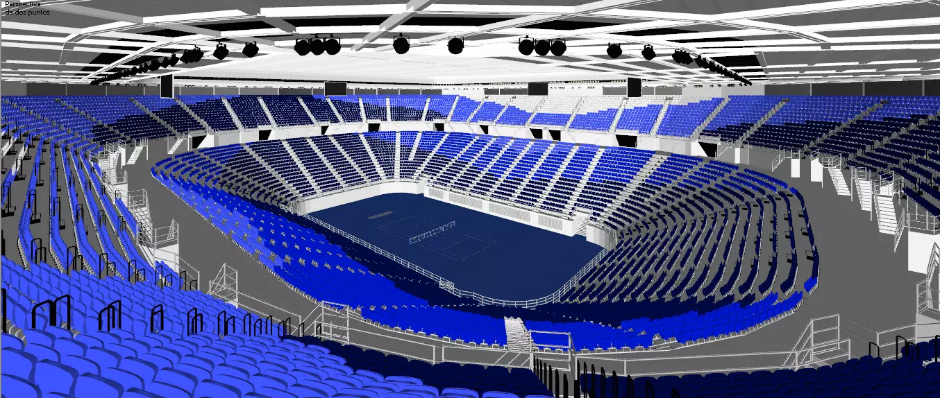 Rod Laver Arena Low-poly 3D model_0