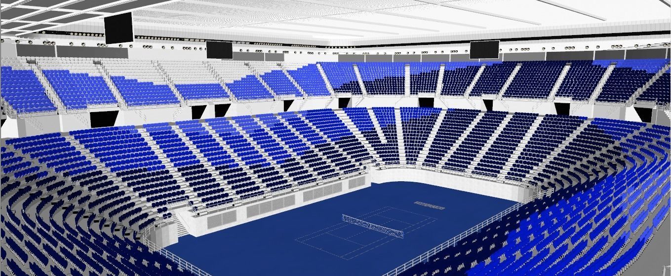 Rod Laver Arena Low-poly 3D model_3