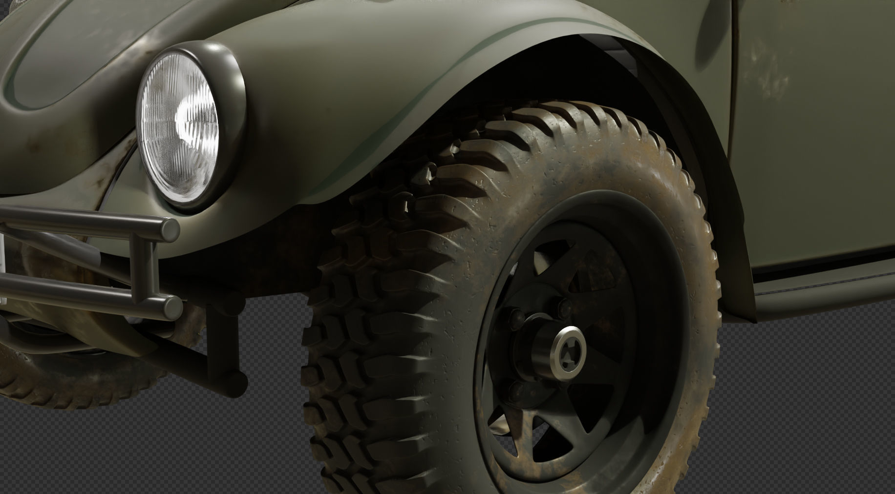 Off Road beetle 3D model_8