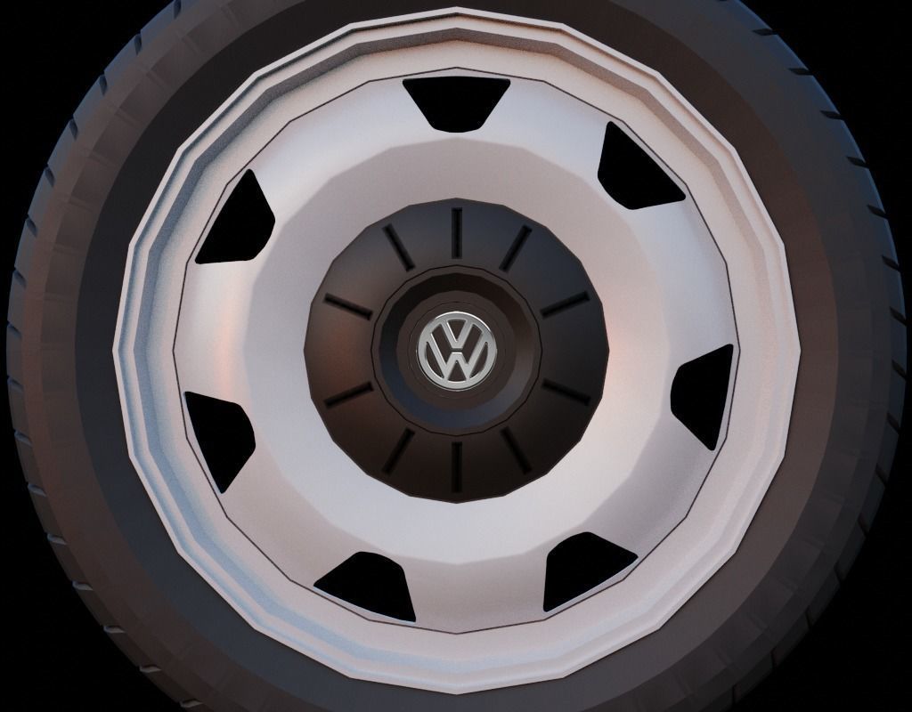 VW Rims 3D Model Free 3D model_3