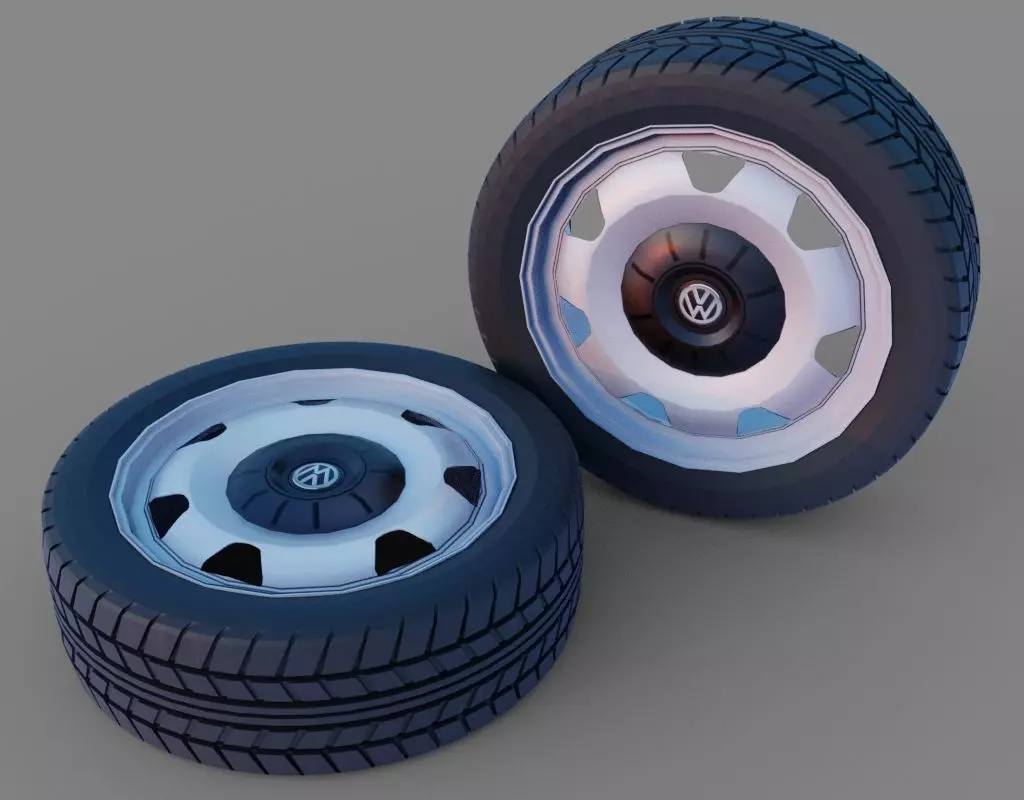 VW Rims 3D Model Free 3D model_0