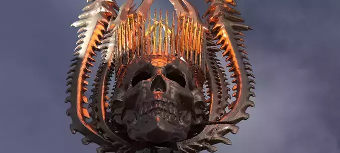 Alien Hybrid Scull Crown