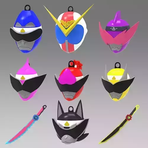 Donbrothers Helmet Keychain - Printable 3D Model