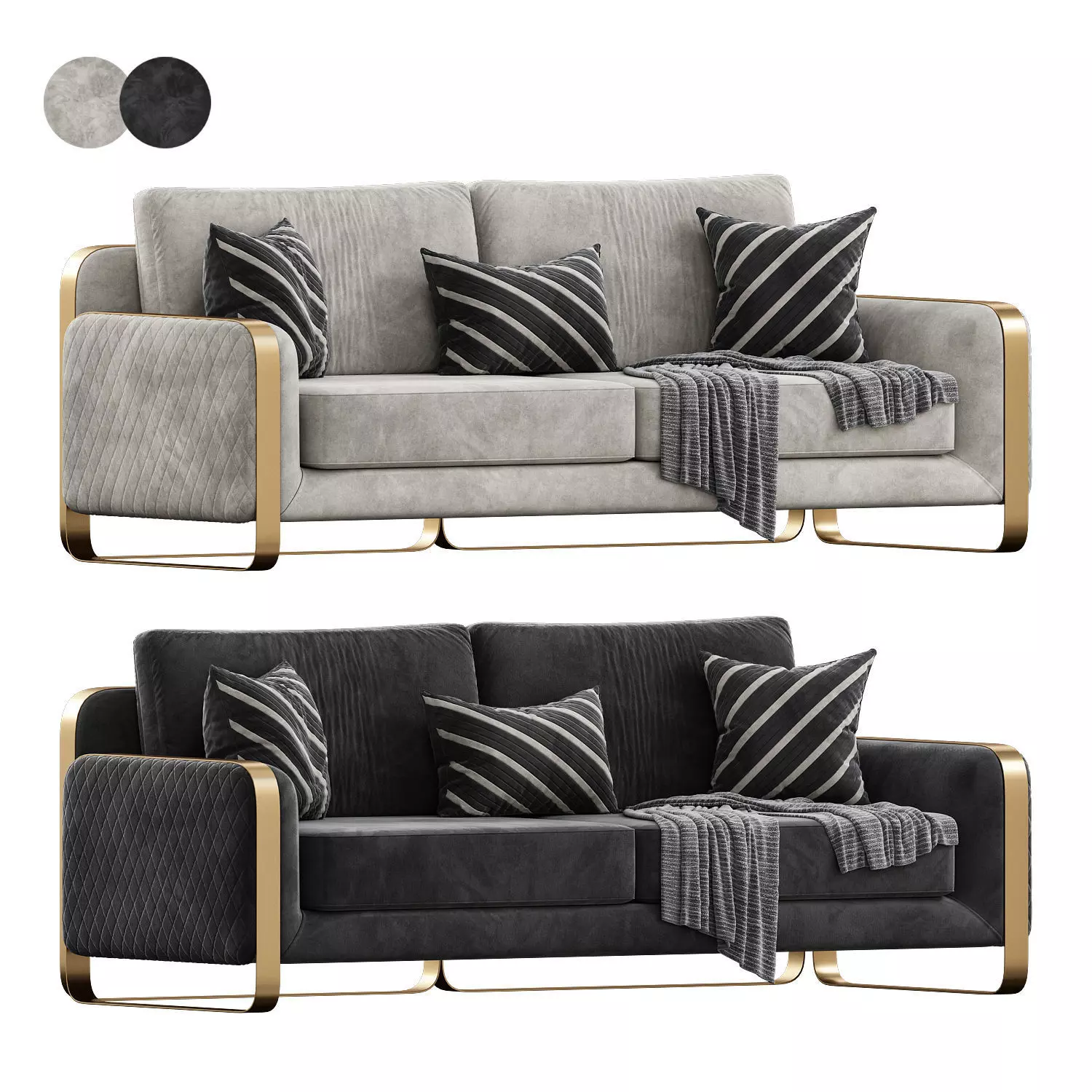 Bottega Sofa 3D model_0