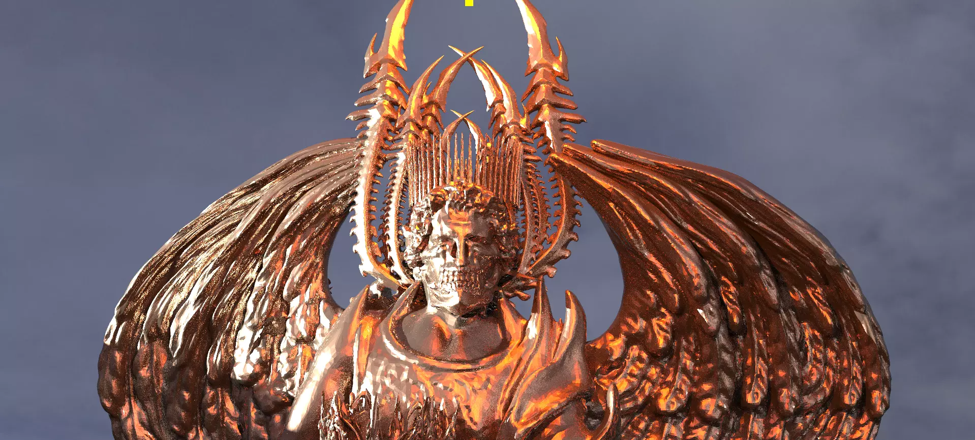 Dark God Hand Angel 1 3D model_0