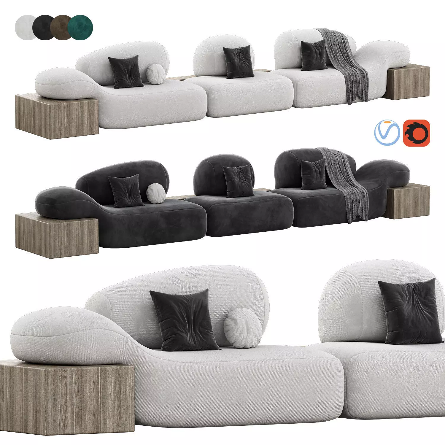 Bette Modular Sofa 3D model