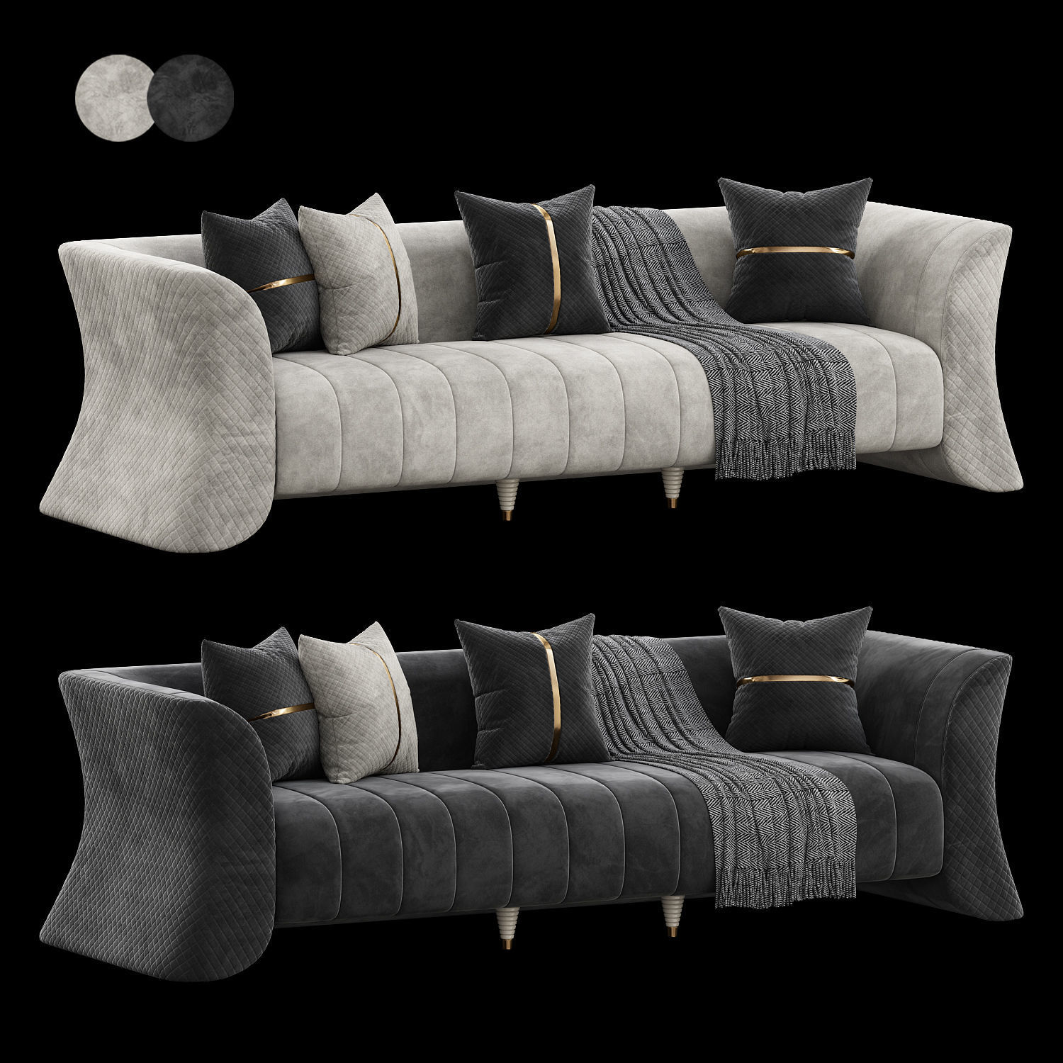 Quintus Sofa by Zebrano Casa 3D model_1