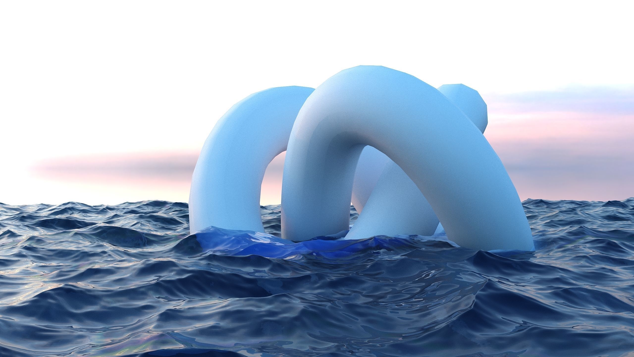 0079 - Ocean Water 01 - Animated  3D model_6
