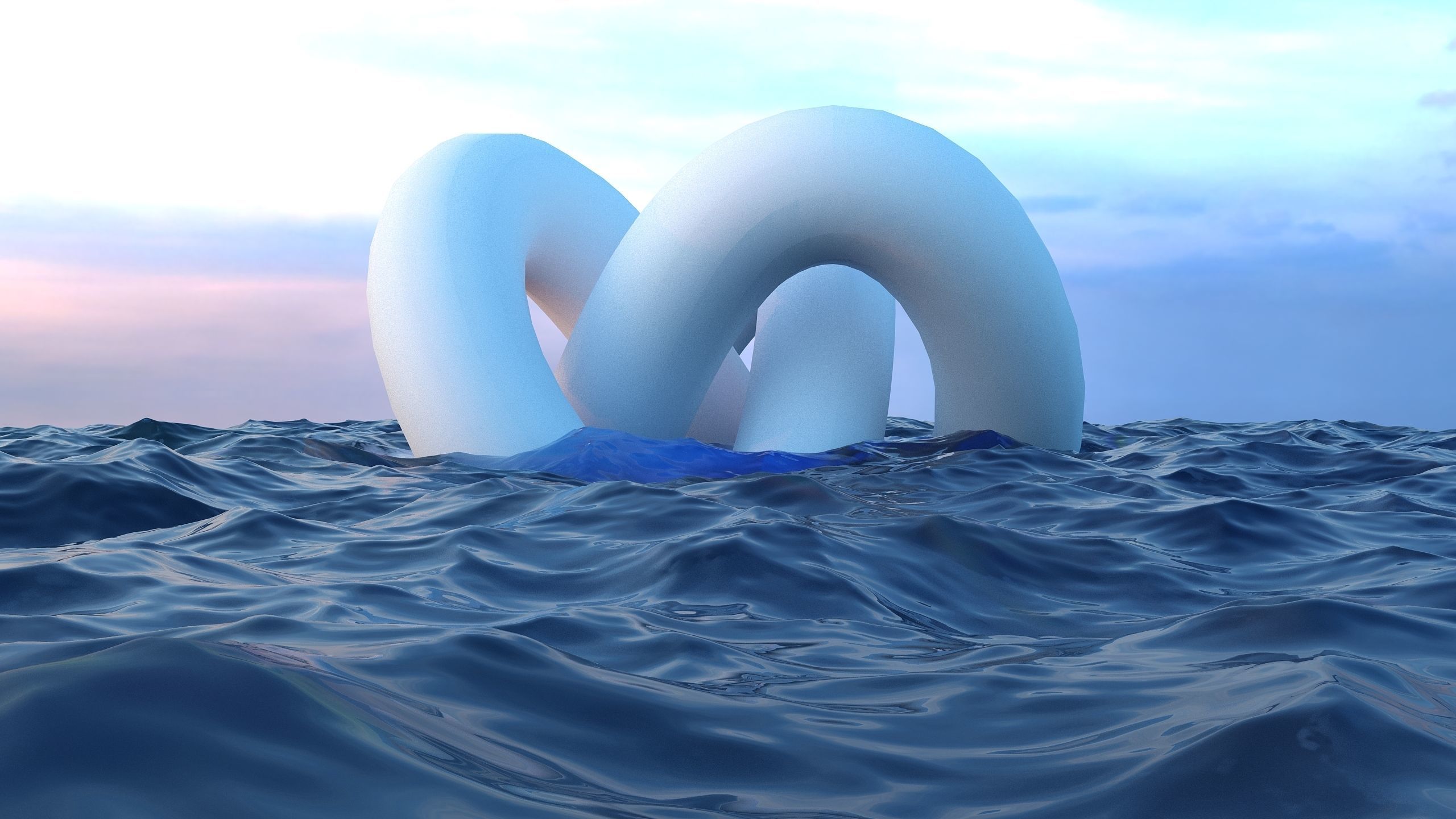0079 - Ocean Water 01 - Animated  3D model_5