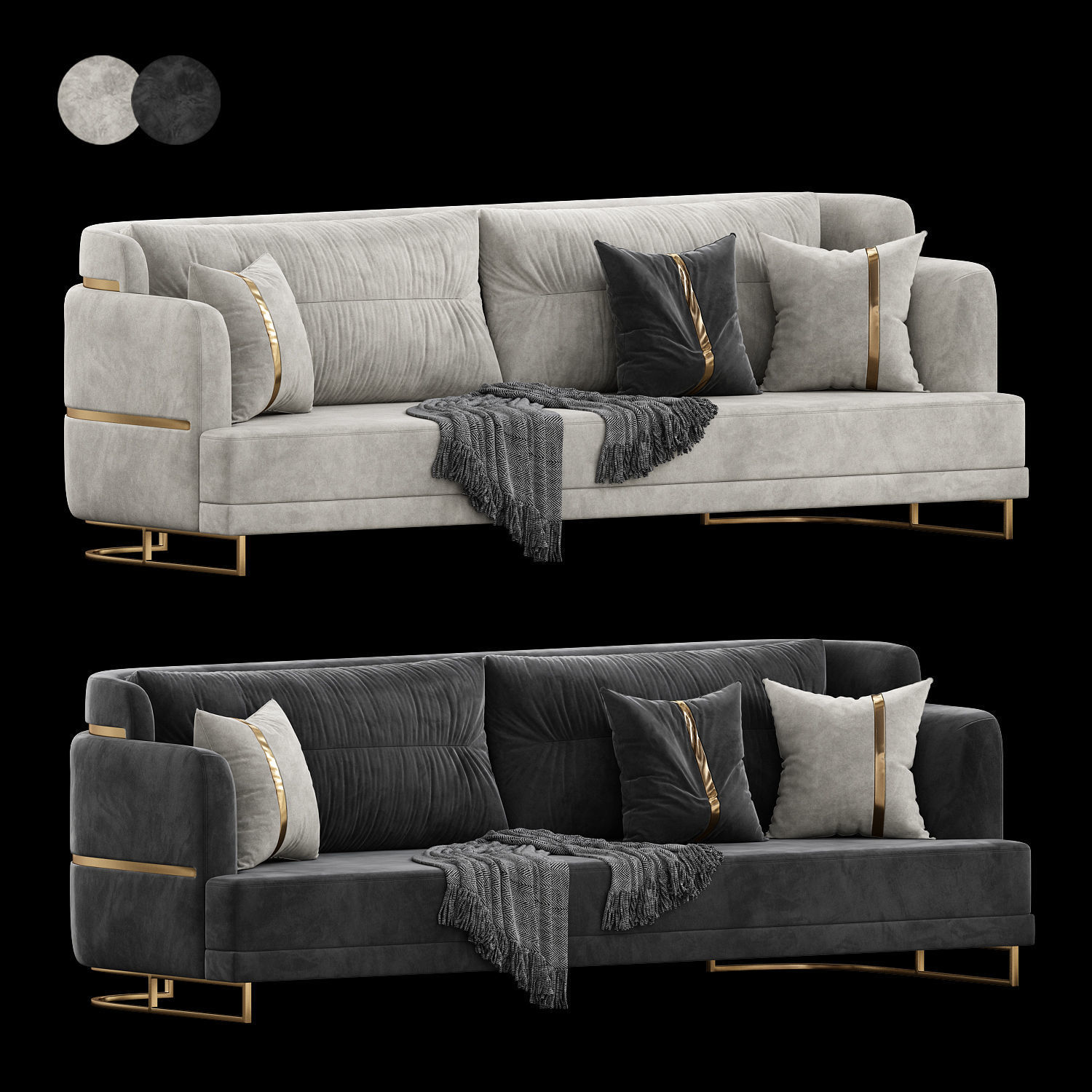 Polin Sofa by Medusa Home 3D model_1
