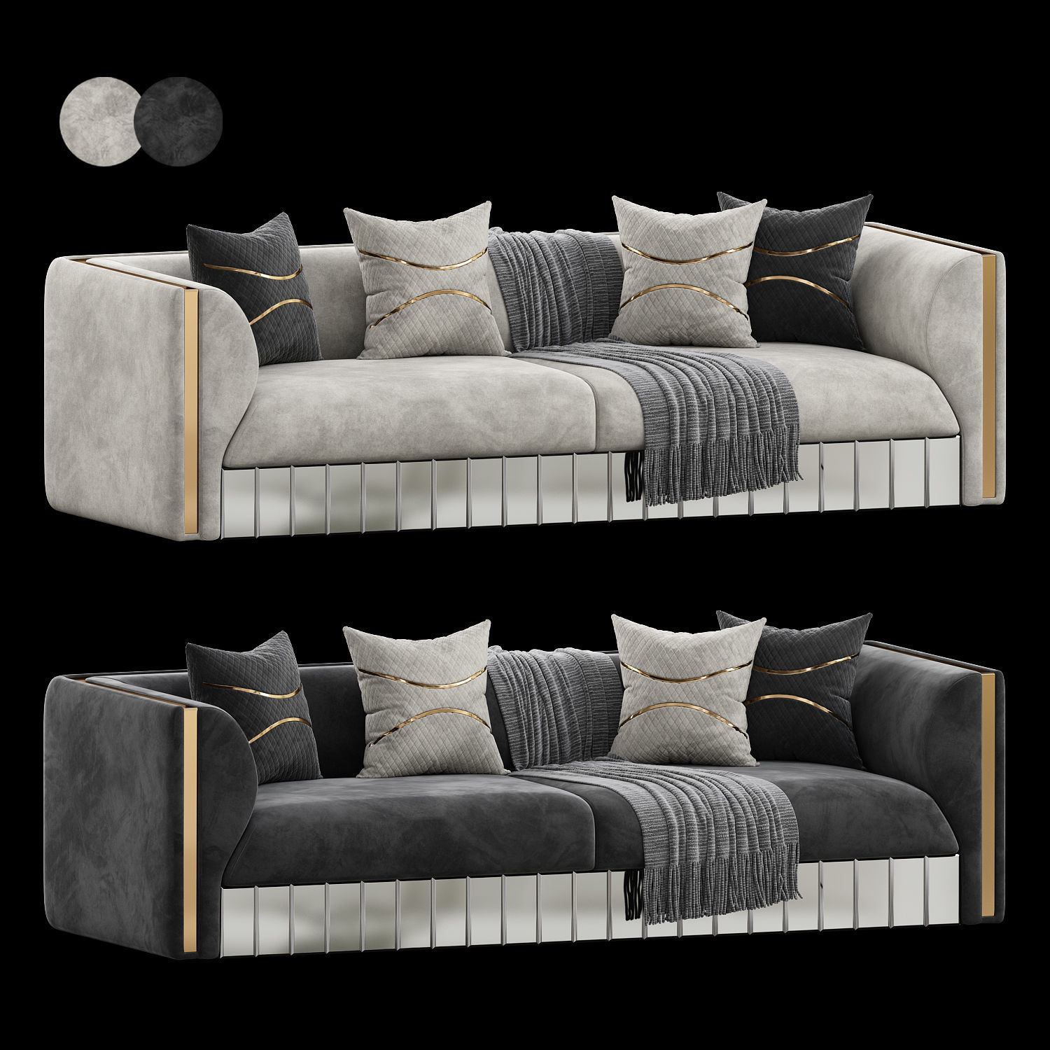 Vegas Sofa by Medusa Home 3D model_1