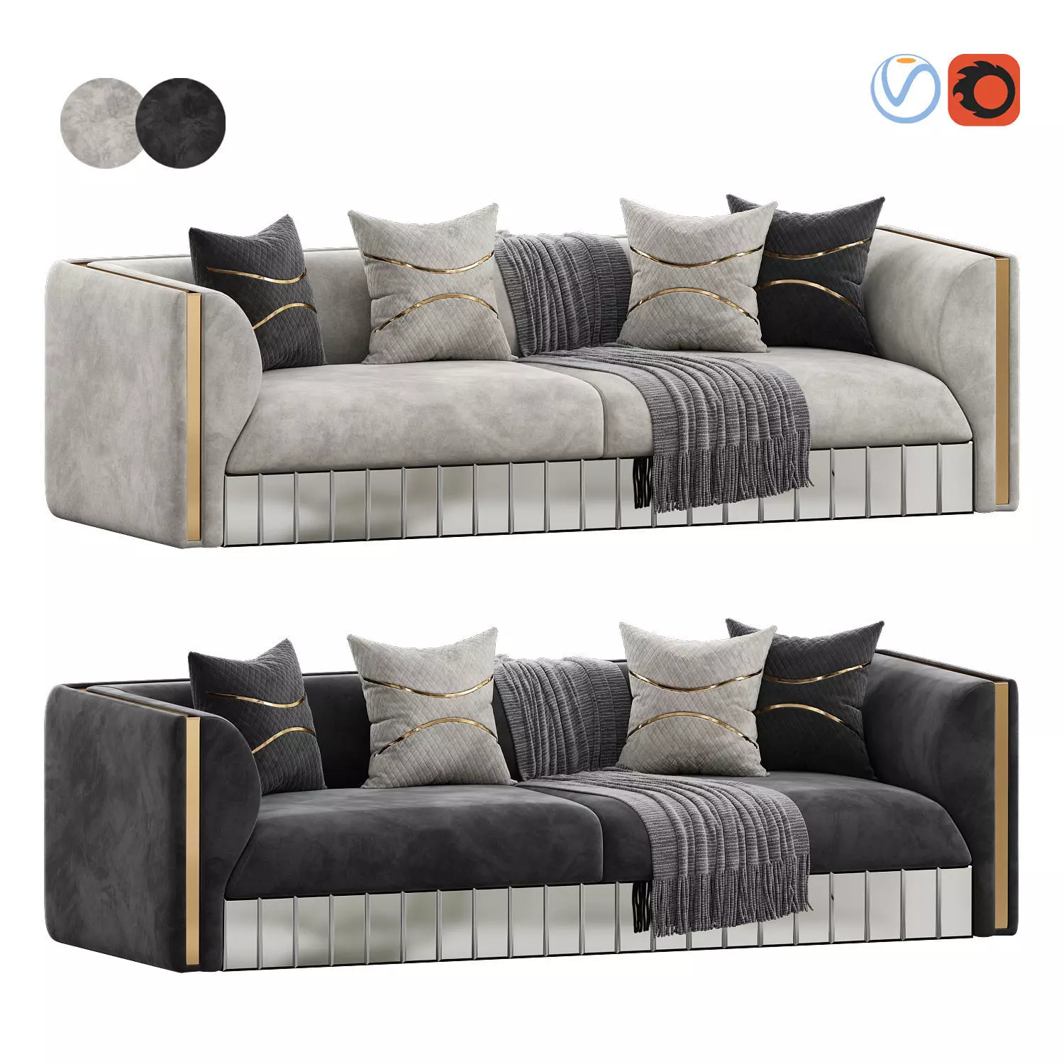 Vegas Sofa by Medusa Home 3D model_0