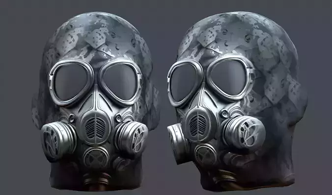 Helmet 3d model military combat Military scifi  Low-poly 3D model