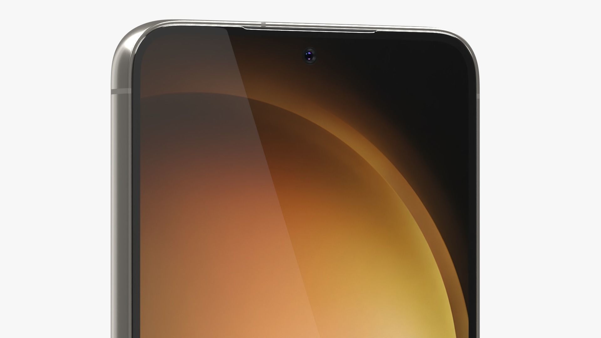 Samsung Galaxy S23 Cream Low-poly 3D model_7