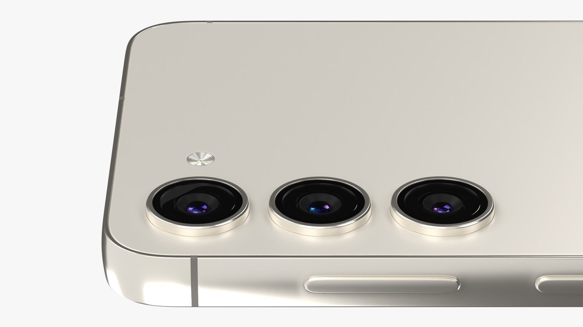 Samsung Galaxy S23 Cream Low-poly 3D model_5