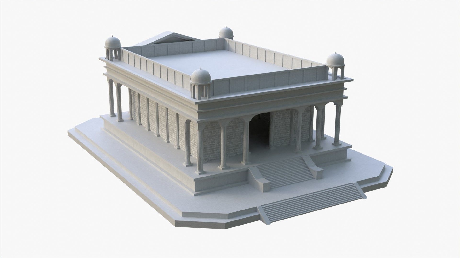 Scorpio Temple - Templo de Escorpio Low-poly 3D model_4