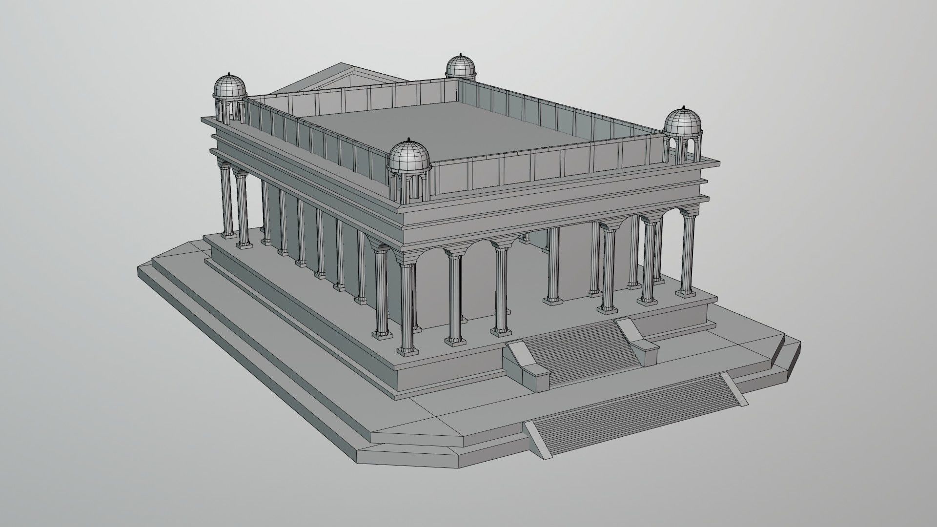 Scorpio Temple - Templo de Escorpio Low-poly 3D model_9