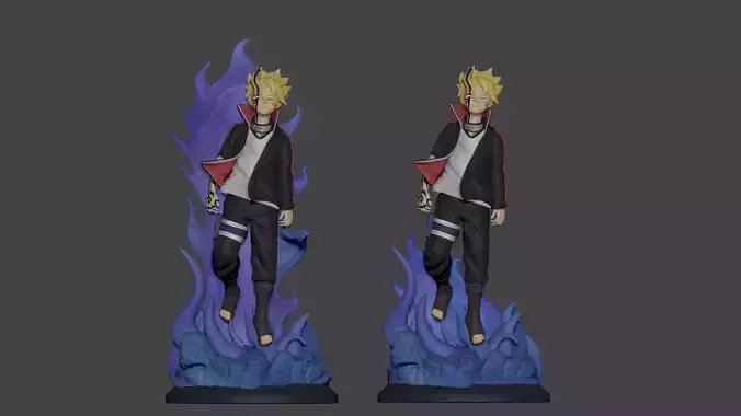 Borushiki naruto figure lying