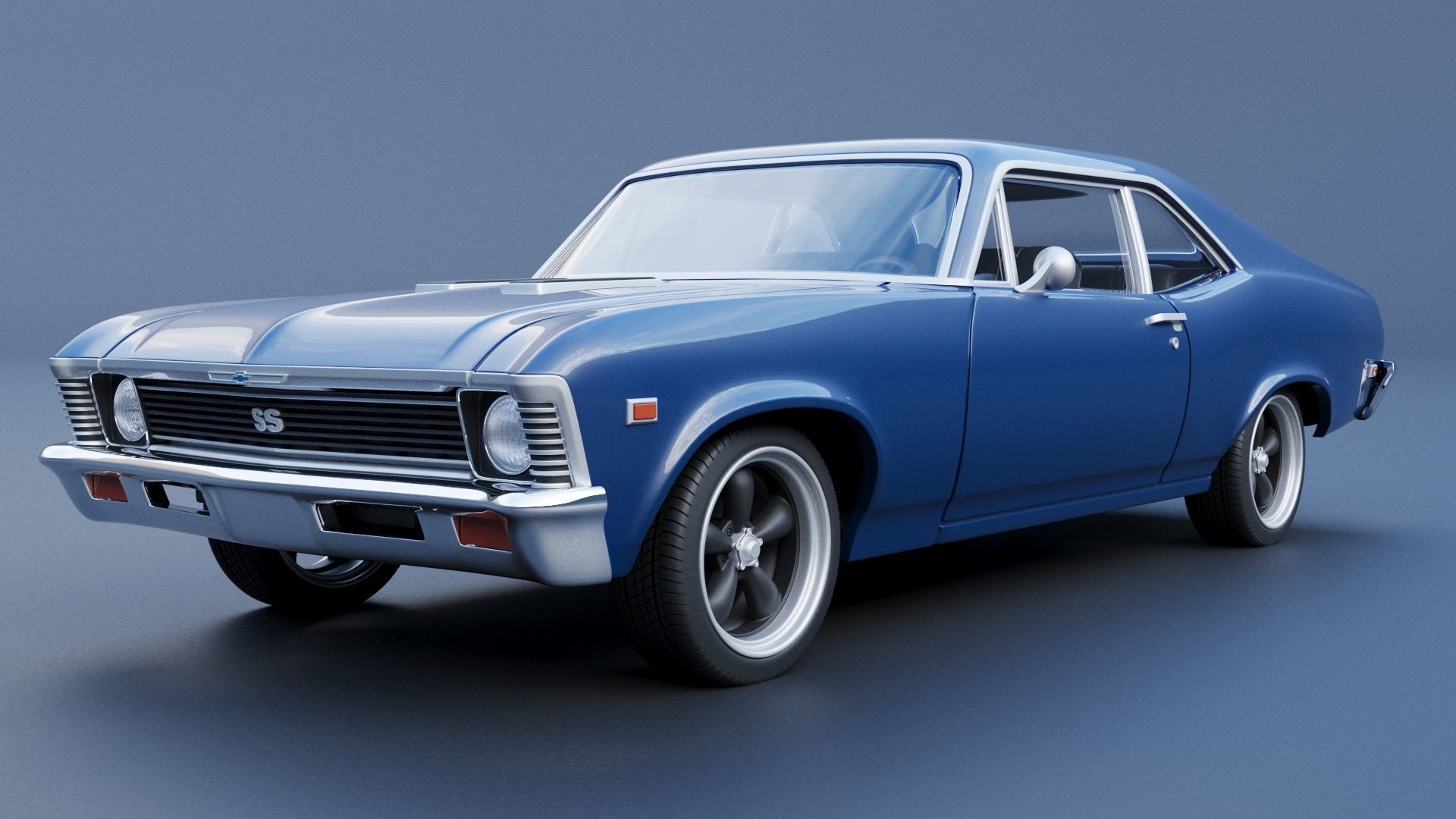Chevrolet Nova SS 1969 3D print model_1