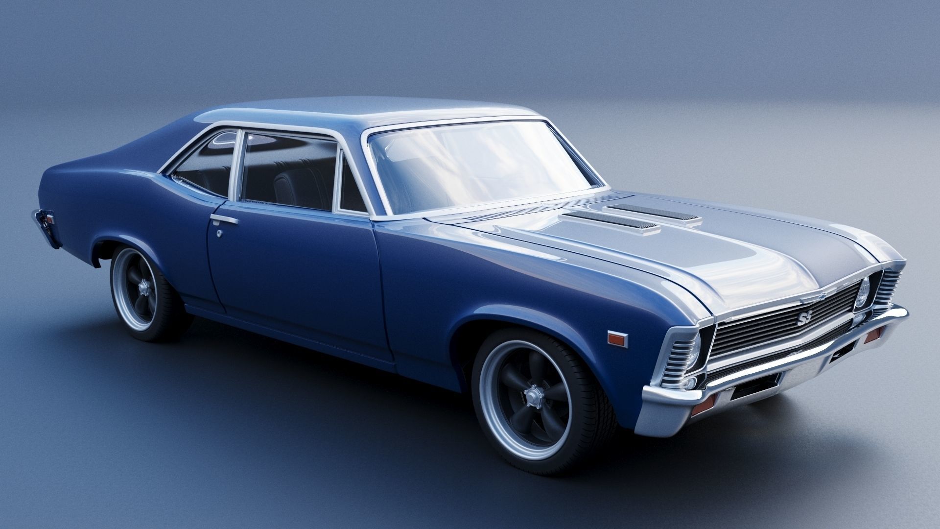 Chevrolet Nova SS 1969 3D print model_8