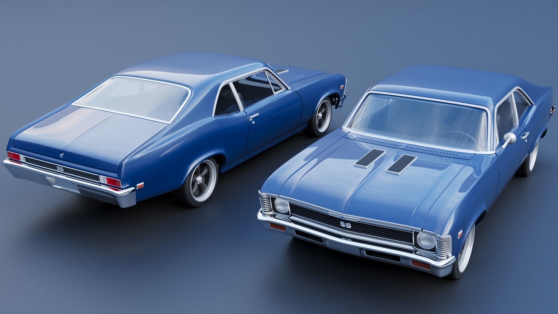 Chevrolet Nova SS 1969 3D print model_12