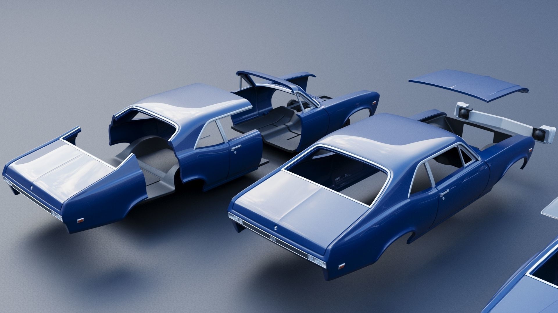 Chevrolet Nova SS 1969 3D print model_15